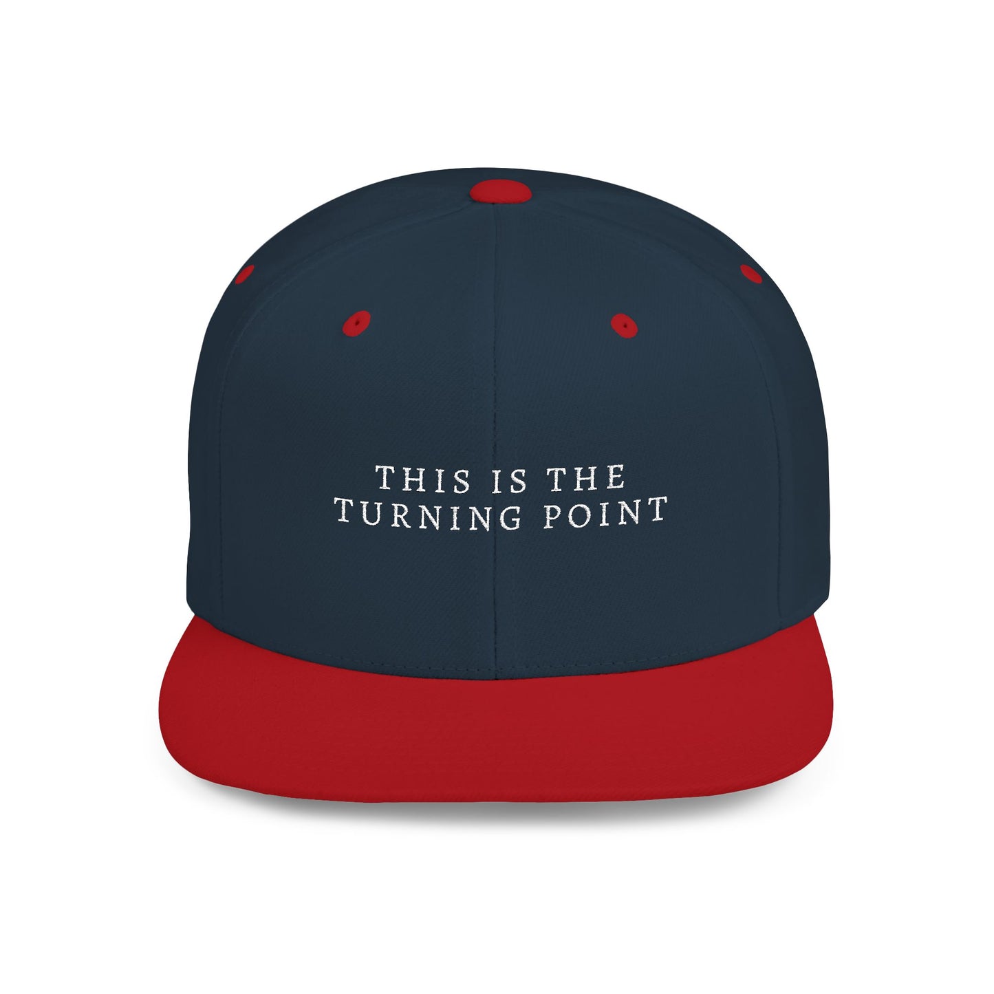 Camouflage Flat Bill Snapback Hat - This is the Turning Point, Stylish Cap for Outdoors, Fashion Statement, Gift for Him, Casual Wear