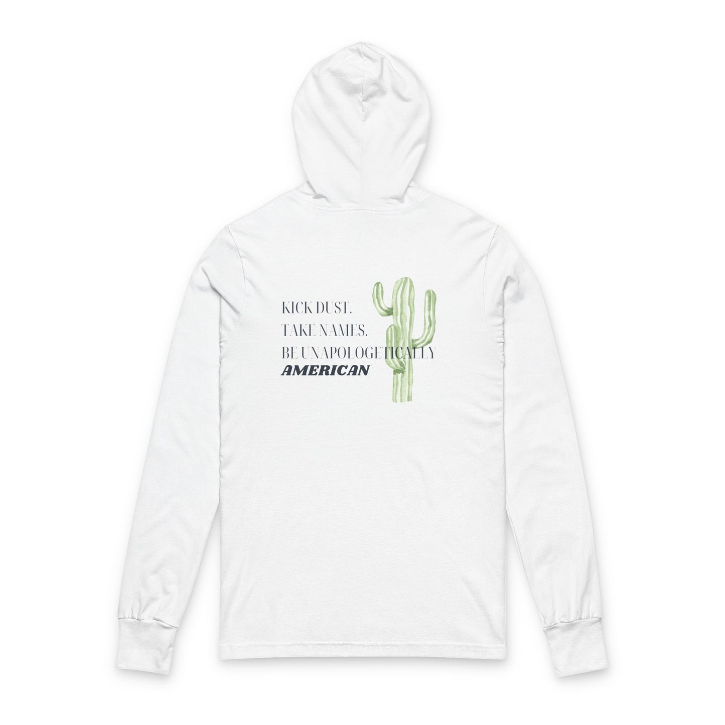 Western-Themed Unisex Hooded Long Sleeve Tee, Perfect for Rodeos and Casual Outings, Cowboy Style, Outdoor Events, Gift for Him or Her