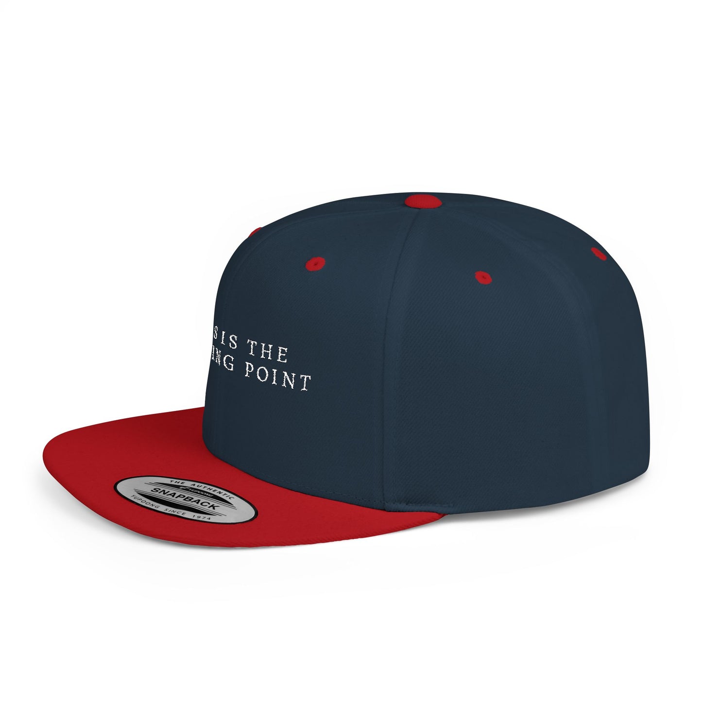 Camouflage Flat Bill Snapback Hat - This is the Turning Point, Stylish Cap for Outdoors, Fashion Statement, Gift for Him, Casual Wear