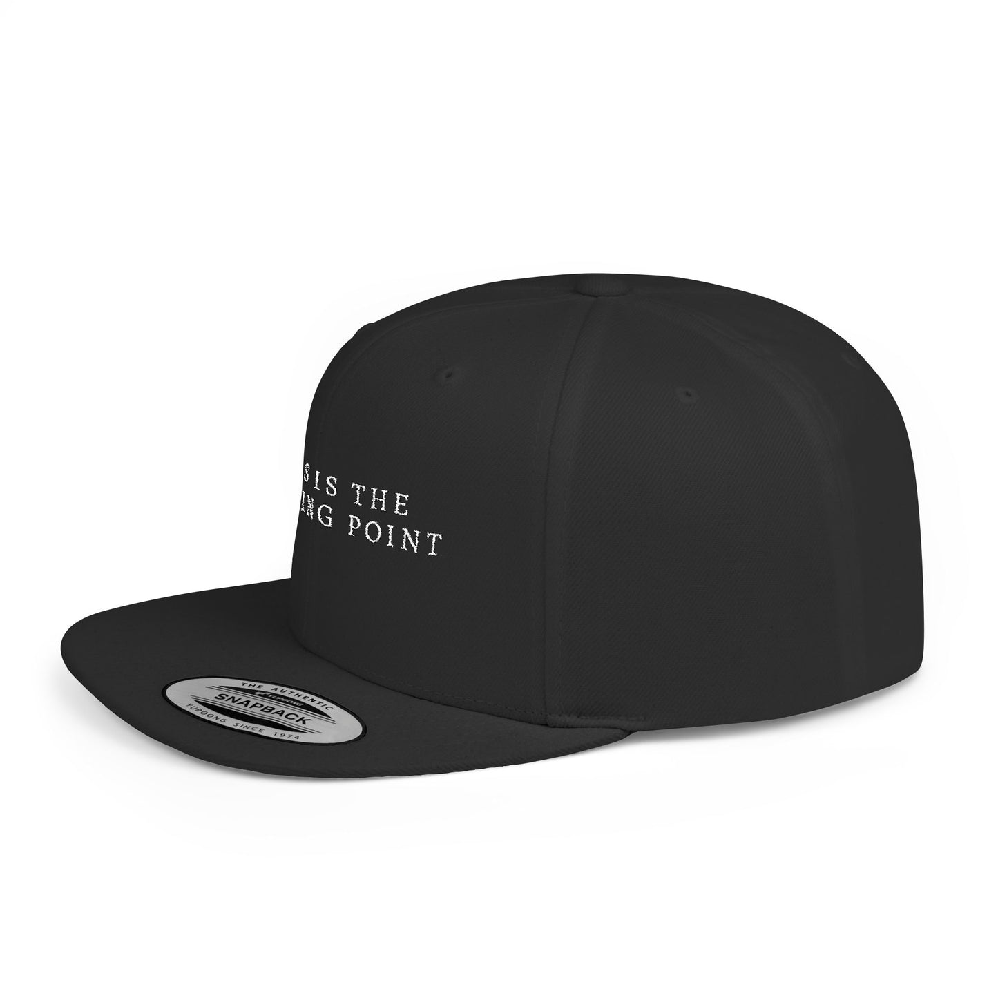 Camouflage Flat Bill Snapback Hat - This is the Turning Point, Stylish Cap for Outdoors, Fashion Statement, Gift for Him, Casual Wear