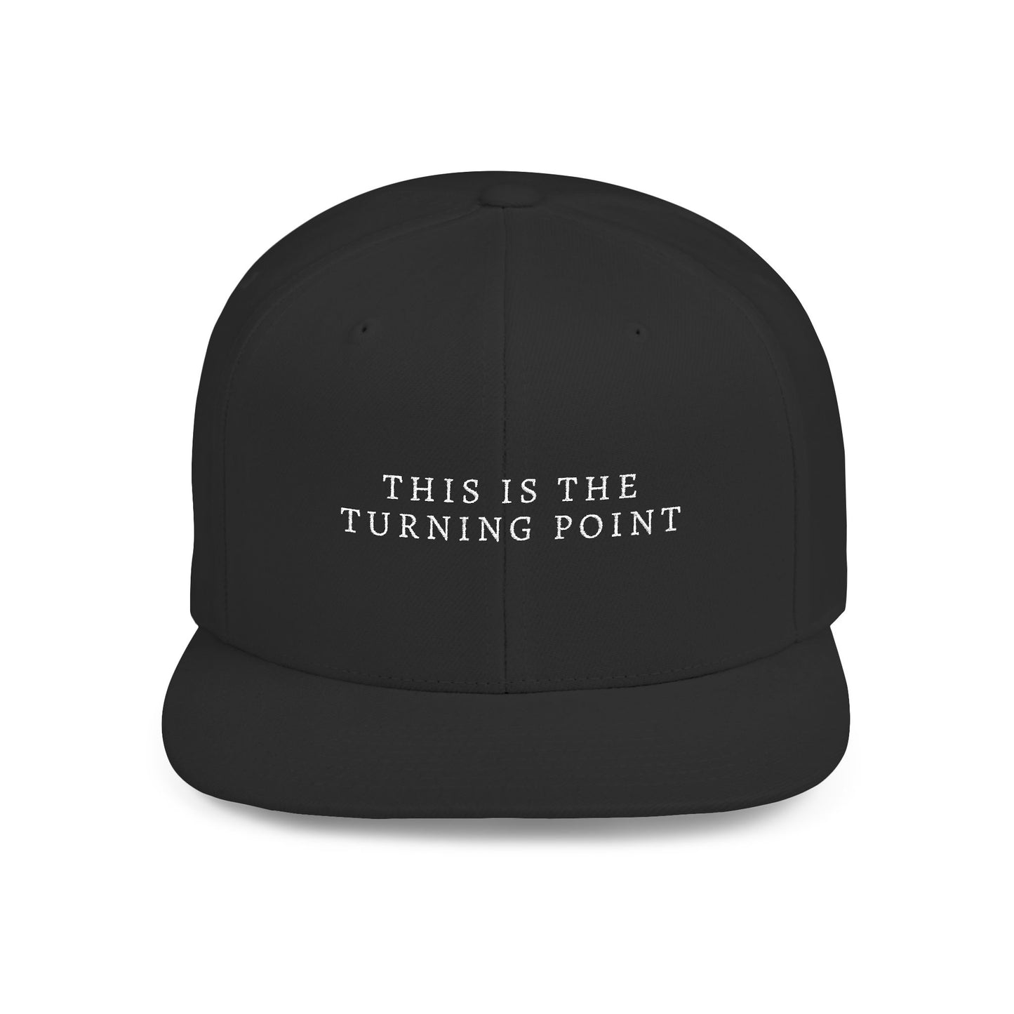 Camouflage Flat Bill Snapback Hat - This is the Turning Point, Stylish Cap for Outdoors, Fashion Statement, Gift for Him, Casual Wear