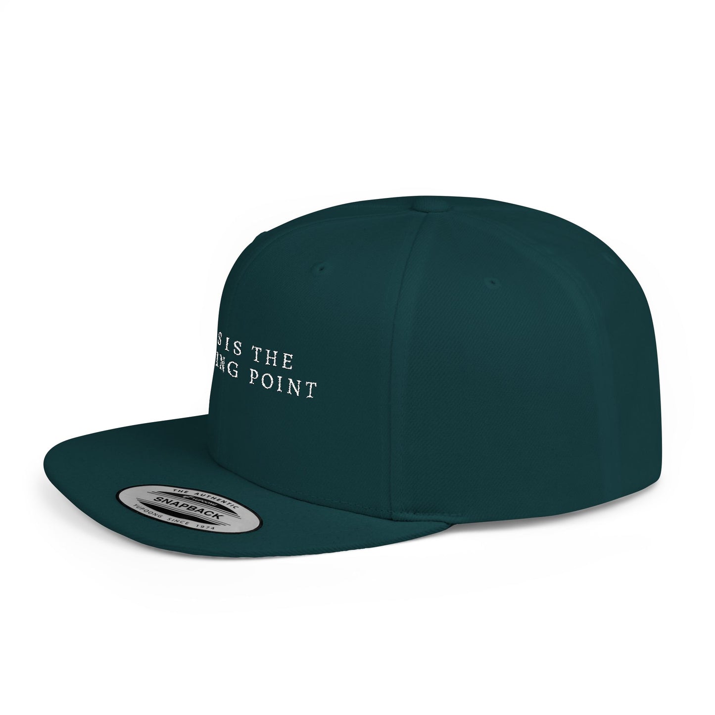 Camouflage Flat Bill Snapback Hat - This is the Turning Point, Stylish Cap for Outdoors, Fashion Statement, Gift for Him, Casual Wear